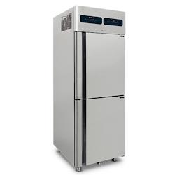 Virtus group Réfrigérateur 350+350 litres en inox à 2 températures GN 2/1,  2°/+8°C| 10°/ 22°C  Virtus - 0698142071882_0