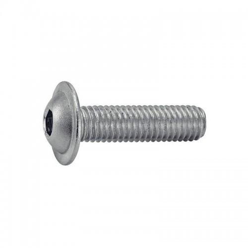 VIS À MÉTAUX TÊTE CYLINDRIQUE BOMBÉE À EMBASE 6 PANS CREUX INOX A2 IOS 7380 - 6X20 - X200 ACTON