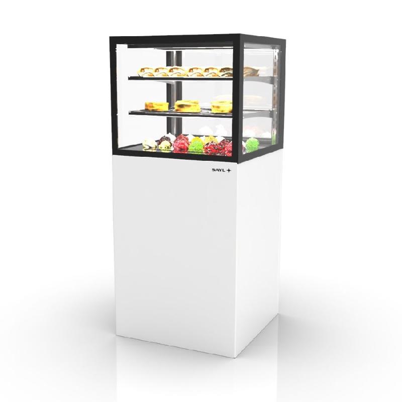 Vitrine réfrigérée INTEGRA sur base haute - 600 mm - 3 niveaux - H1400 mm - IN60/50-140 | Sayl Barcelona - 515 mm, Accès arrière, 1400_0