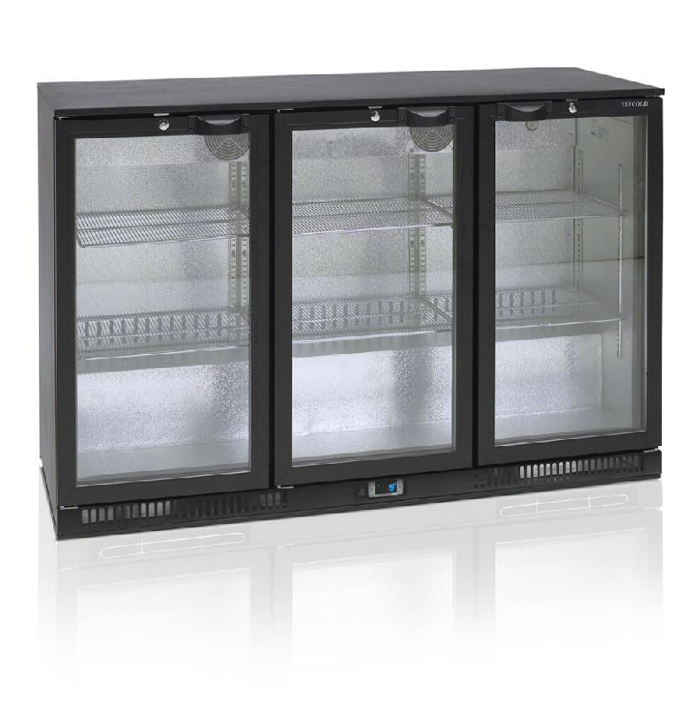 Arrière de bar réfrigéré professionnel 3 portes vitrées 310 l +2/+10 °c - 1350x520x900 mm - BA31H_0