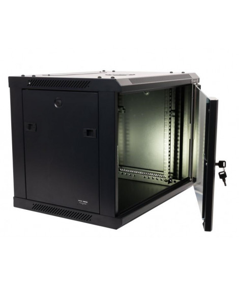 Baie de brassage murale 19 pouces 9U - FONESTAR - pour appareils de son et communications_0