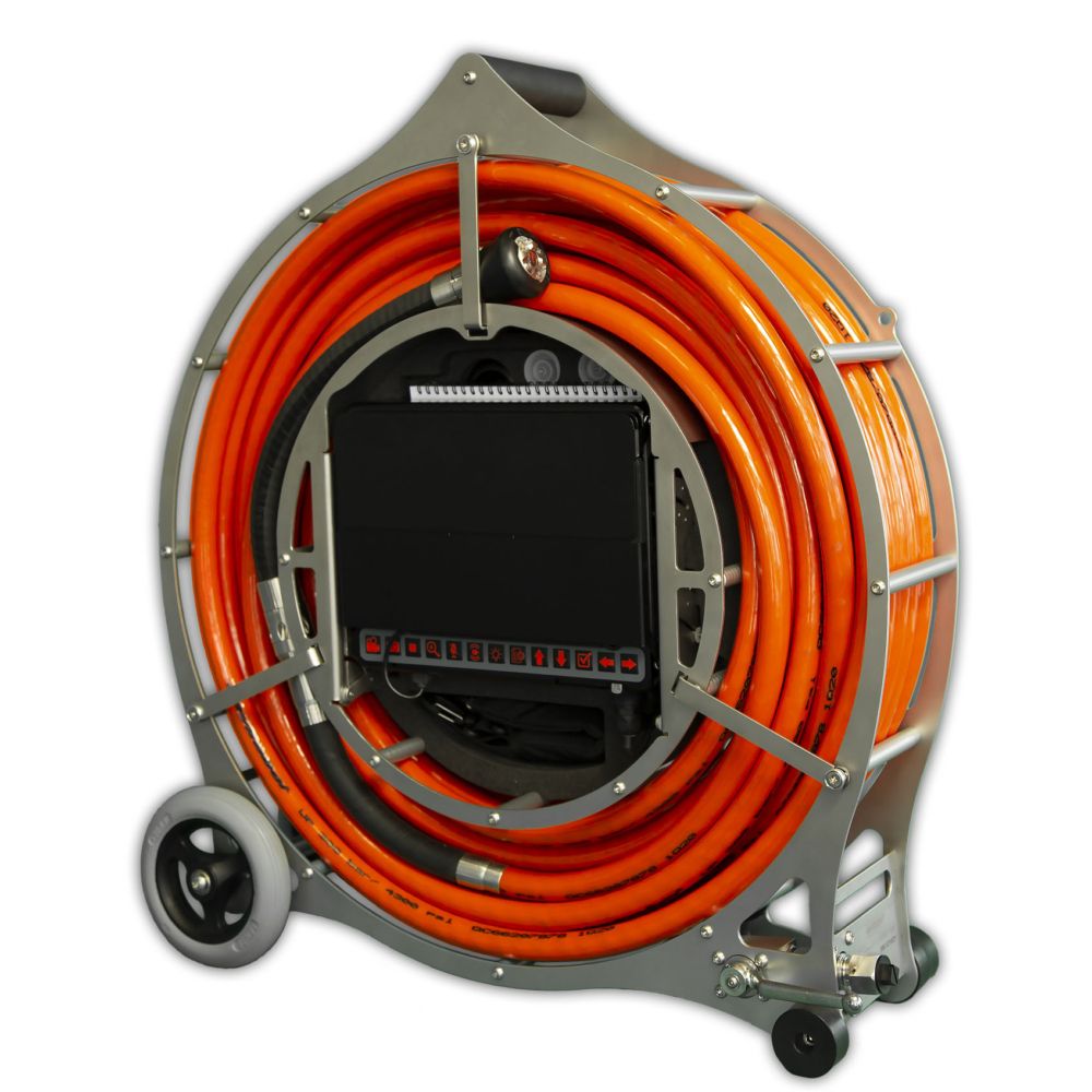 Caméra de curage haute pression, orientable pour le nettoyage et l'inspection des conduites -  viper light_0