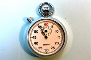 Chronomètre mécanique 1/5 ième seconde - totalisation 30 minutes - départ/arrêt par couronne_0