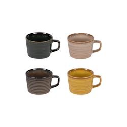 Coffret de 4 tasses Kili 20 cl -  Multicolore Rond Porcelaine Table Passion 10x8 cm - multicolore porcelaine 3106232782732_0