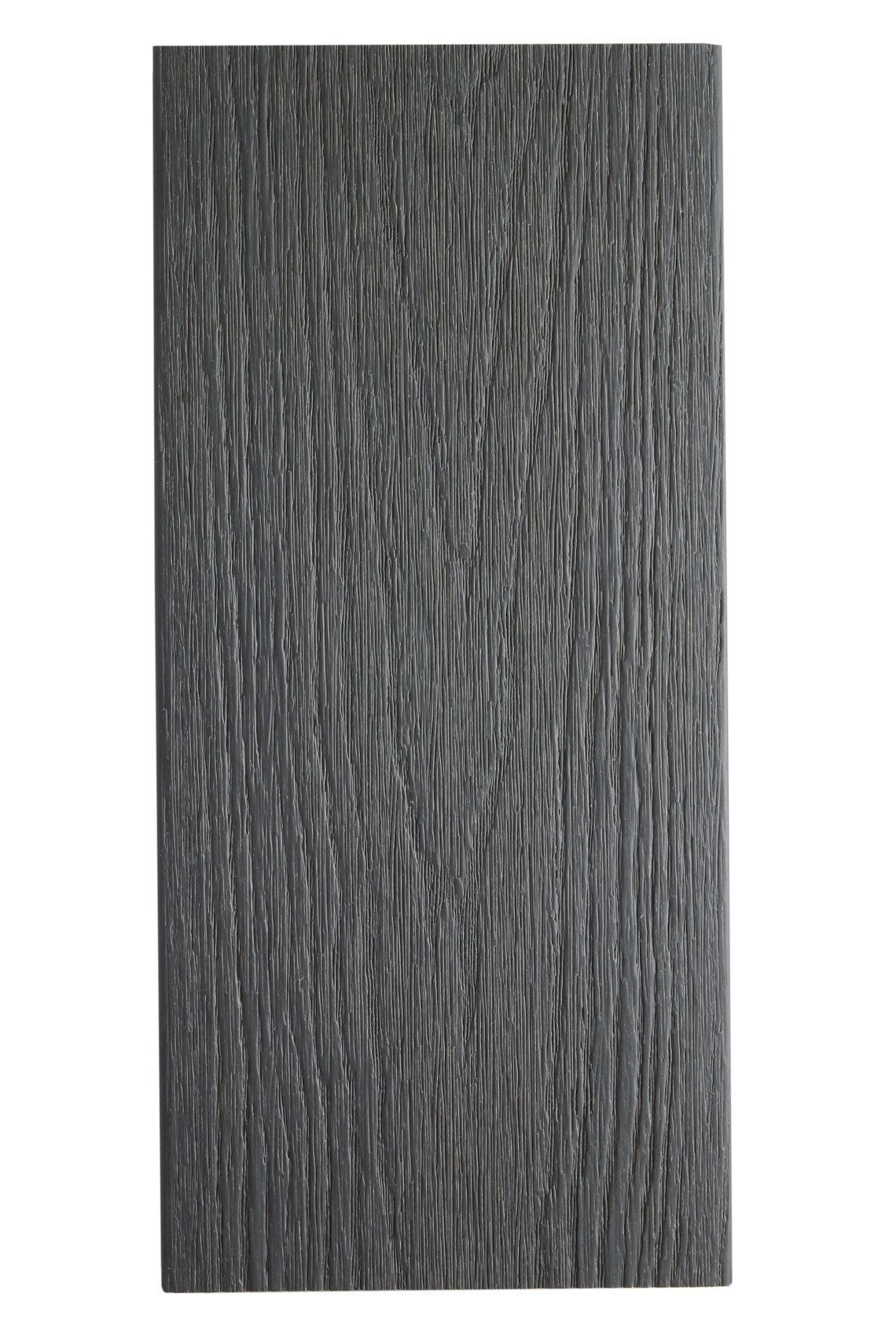 Clôture en composite Brooklyn - dark grey - face texturée - densité 1170 kg/m3 - profil réversible_0