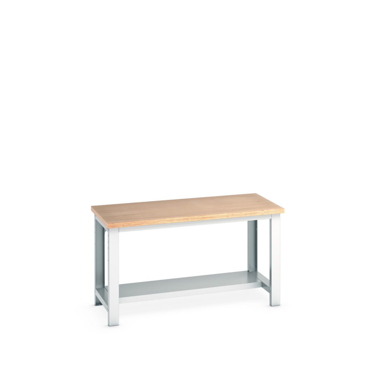 Établi à ossature cubio avec tablette inférieure à mi-profondeur - 41003085.16V_0