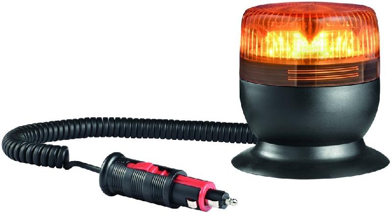 Gyrophare à LED homologué bi-tension - GRPHLDOG-TL01 - 8 LED, fixation magnétique et ventouse_0