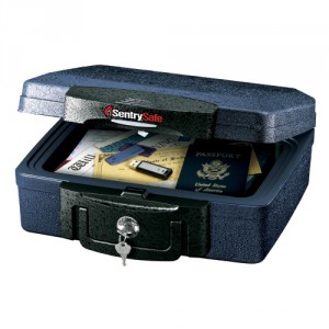 Coffre-fort ignifuge Sentry Safe H0100 - 4,9 litres - Étanche 24h et ignifuge 30 min avec serrure à clé_0