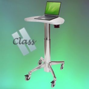 Chariot médical informatique Laptop Kidney Cart H Class - Ergonoflex - 15,42 kg - réglable en hauteur et antibactérien_0