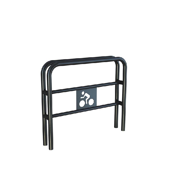 Borne vélo en acier galvanisé thermolaqué pour aires de fitness et Street Workout_0