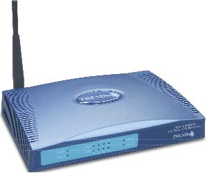 Modem routeur trendnet tew-435brm adsl point d'acces sans fil 11 22 54 mbps+4 po_0