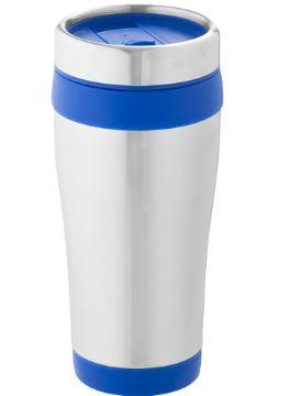 Mug isotherme Elwood 410ml - double paroi avec couvercle à visser et fermeture coulissante_0