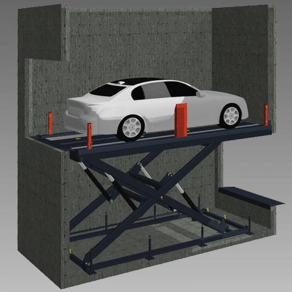 Monte-voitures O2260991 - TF 4500 pour secteur immobilier - Capacité 3500kg - Plateforme 5,6m x 2,5m_0