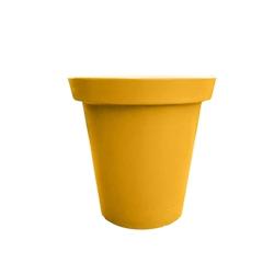 PLAST'UP ROTOMOULAGE Pot de fleurs rond xxl delight 200l - JAUNEMANGUE - jaune 0750122559640_0