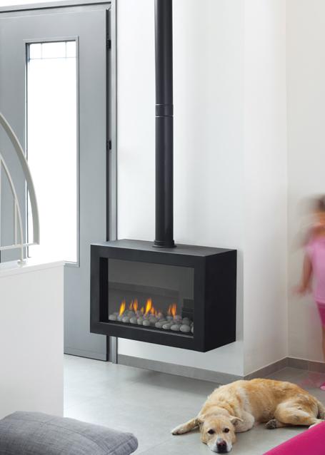 Poêles à gaz Ortal - Clear 75 Stand Alone - Rendement élevé et design compact_0