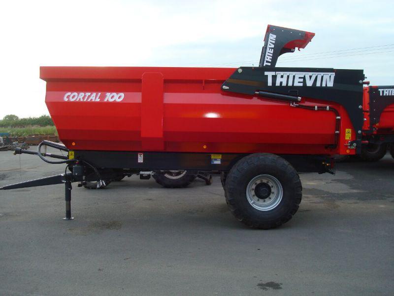 Remorque agricole Cortal 100 - Thievin - PTAC 14T - 4,5m - simple essieu carré 100 mm - châssis robuste_0