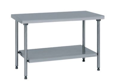 Table inox central avec étagère basse TOURNUS EQUIPEMENT - Référence : 424 970_0