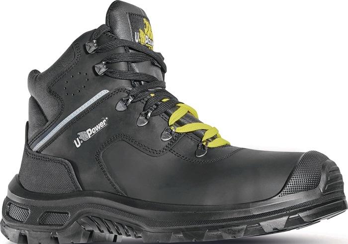 Botte de sécurité THANOS pointure 42 noire/jaune S3 CI ESD SRC EN ISO 20345 cuir pull-up U.POWER_0