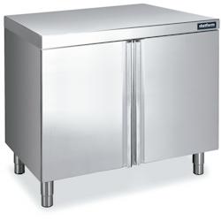 Distform Meuble Inox Central avec Portes Battantes Gamme 600 Inox1 porte 400x600x600xmm - 698142281199_0