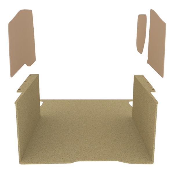 Habillage bois natural K2 aggloméré + MDF / Portes arrière incluses_0