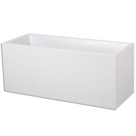 JARDINIÈRE GRAPHIT BLANC CÉRUSÉ L.99.5 CM