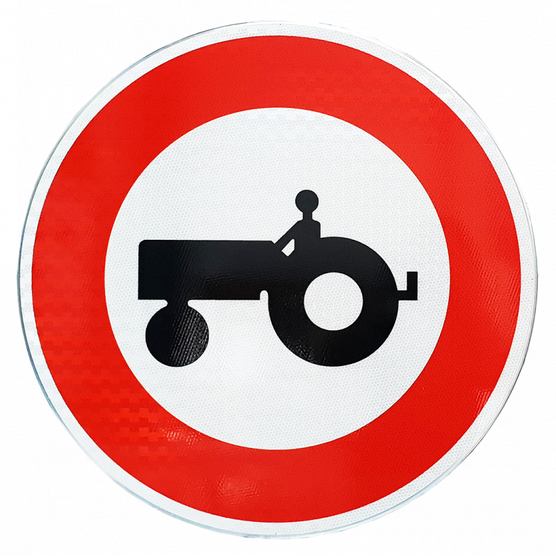 Panneau d'interdiction B9D - Accès interdit aux véhicules agricoles à moteur_0