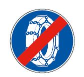 Panneau de fin d'obligation de l'usage des chaînes à neige - B44_0