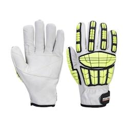 Portwest - Gants anti impact Pro Cut en cuir Gris Taille 8 - 5036108338757_0