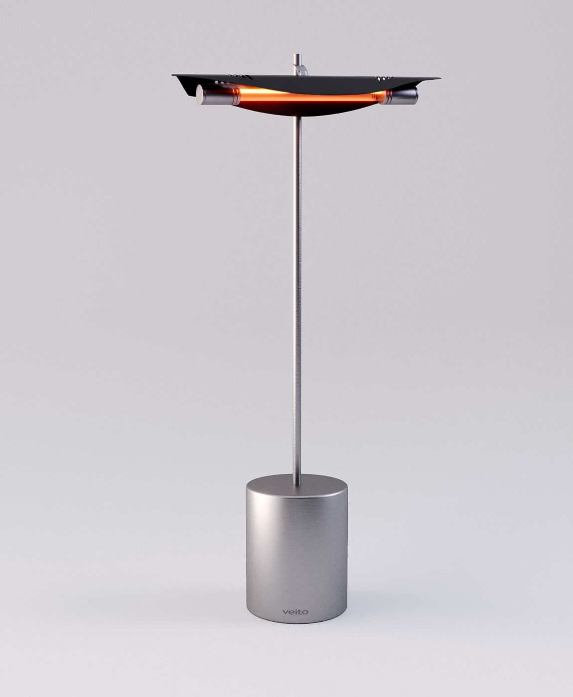 Radiant électrique infrarouge Manta - design avec ou sans pied_0
