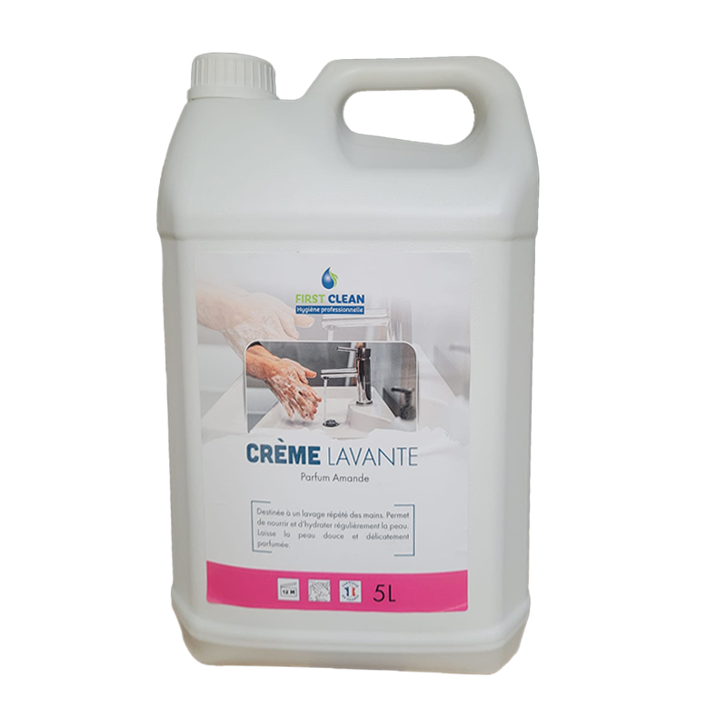 Savon pour les mains - crème lavante amande - bactéricide - format 5L_0