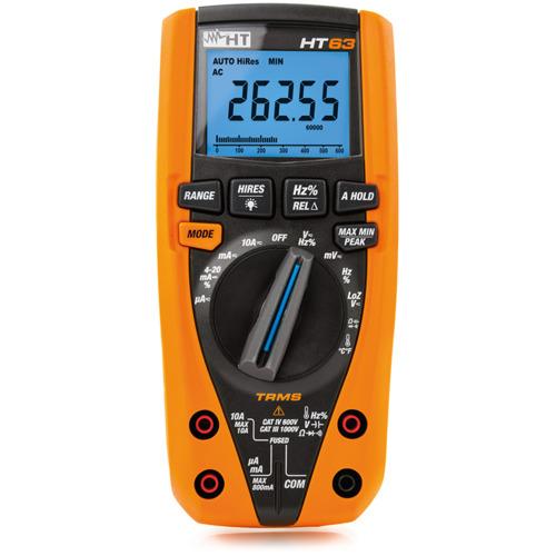 Série de multimètres numériques professionnels CAT IV - fonctions datalogger et graphique - HT Instruments - HTIHT63_0