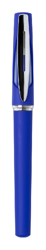 Stylo roller en plastique - encre bleue - couleur bleu - poids 12g_0