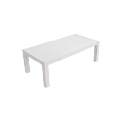 Table basse extérieure Alia Plein Air (Blanc) - blanc aluminium TABLE_BASSE_9010_0