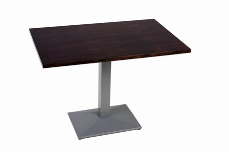 TABLE DE RESTAURANT DUROLIGHT WENGÉ ET SILVER 110 X 68 CM