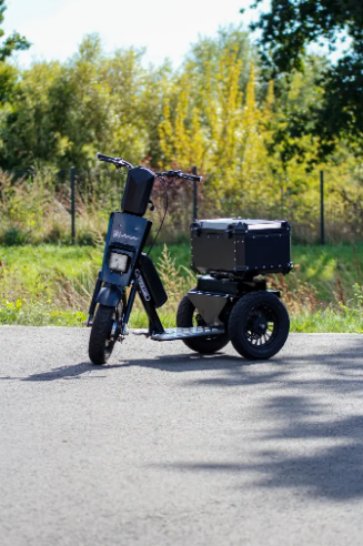 Triporteur électrique Cobrane T1 avec top case sécurisé 100L - Charge 50kg - Motorisation 1000W - Autonomie 30km_0