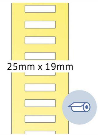 Étiquette en rouleau thermotransfert 25x19 mm - 4047_0