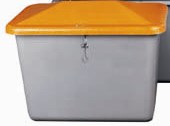 Bac à sel ou sable - 100 litres en polyester et fibre de verre - Résistant aux intempéries_0