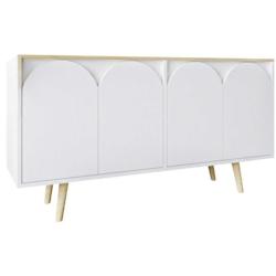 Buffet 4 portes en aggloméré Venezia blanc et chêne Hanah Home - 8684284023966_0