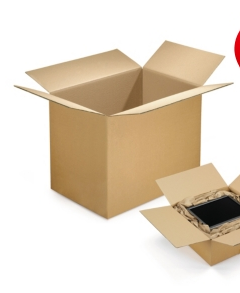 Caisse carton brune double cannelure rajabox longueur 50 à 65 cm_0