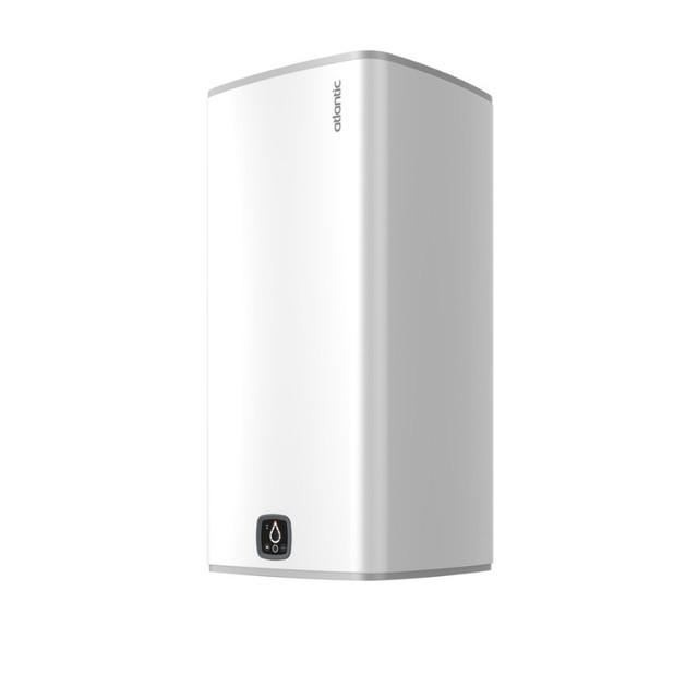 Chauffe-eau électrique Linéo connecté vertical mural carré blanc 120L - Atlantic - 157214_0