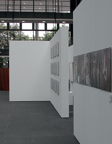 Cimaise exposium - panneau d'exposition - promuseum - dimensions : de h 2400 x l 300 x p 40 mm à h 3000 x l 700 x p 40 mm_0