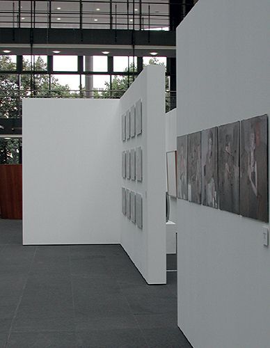 Cimaise exposium - panneau d'exposition - promuseum - dimensions : de h 2400 x l 300 x p 40 mm à h 3000 x l 700 x p 40 mm_0