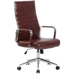 CLP Fauteuil de bureau Kolumbus similicuir Bordeaux - rouge polyester 317021_0