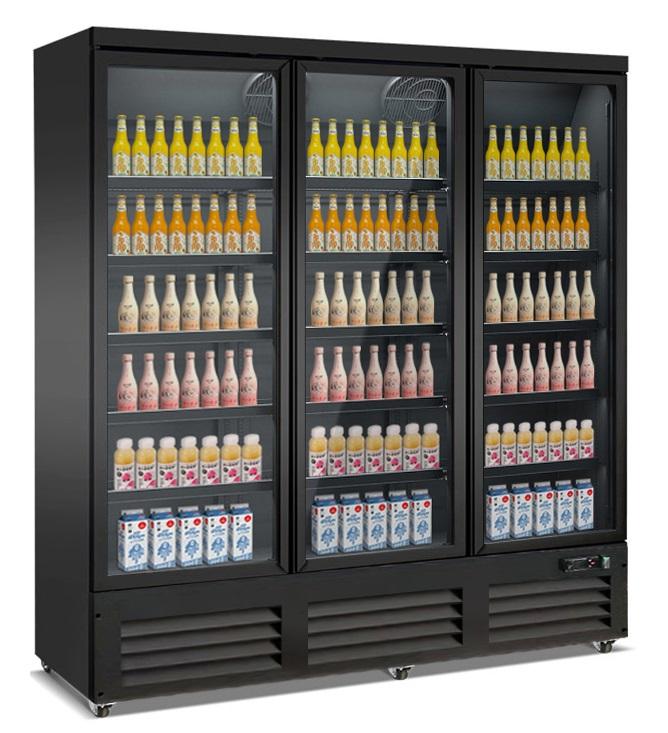 Congélateur 3 portes en verre noir ceb-1600f bl COMBISTEEL 7526.0130_0