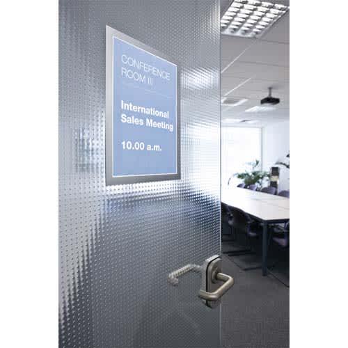Durable cadre d'affichage mural duraframe format a3, adhésif repositionnable, coloris argent_0