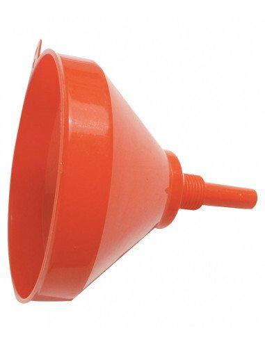 Entonnoir plastique D.250 orange avec bec rigide_0