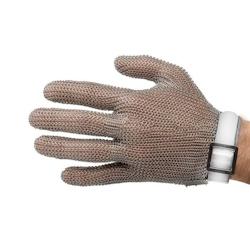 Gant de protection Niroflex en cotte de maille inox taille S sangle blanche - blanc 3467310770028_0
