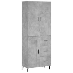 Helloshop26 - Buffet bahut commode armoire meuble de rangement organisateur cuisine salle de séjour salon haut 69,5 x 34 x 180 cm 02_0034491 - 300021_0