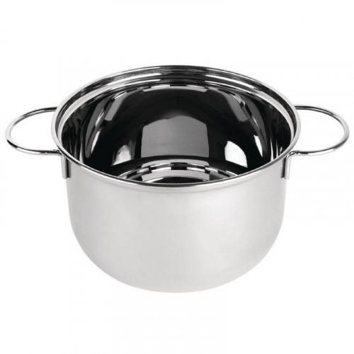 MARMITE À MOULES EN INOX Ø 175 MM POUR PORTION DE 0,5 KG