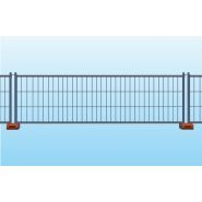 Mini corniche - grille de chantier - ferro bulloni - clôture mobile, dimensions mm 3350x1120 h_0